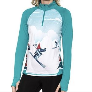 Kyodan Skier Winter Wonderland Base Layer Top Pullover